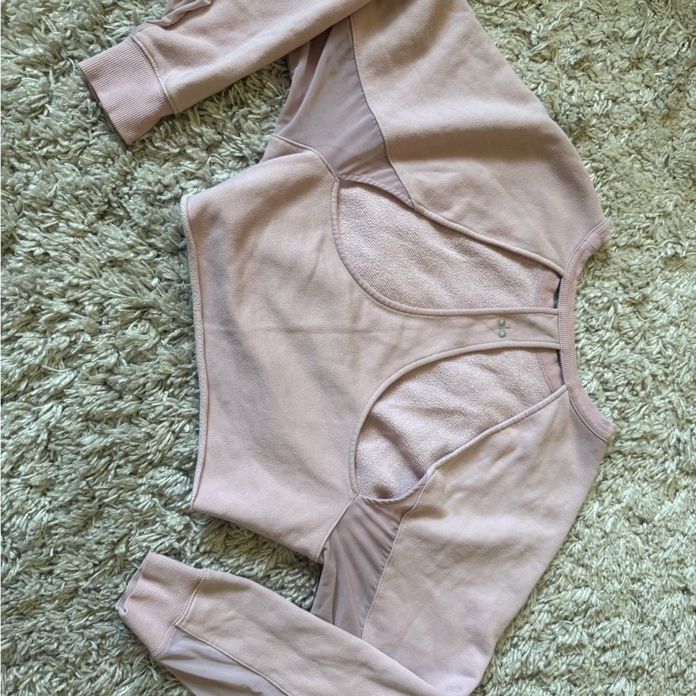 Alo yoga Cropped Long Sleeve Top/sweatshirt